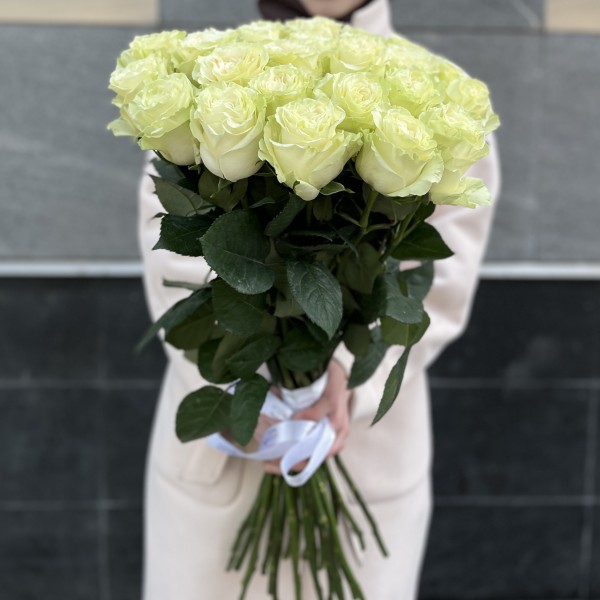 Роза белая Мондиаль 70 см